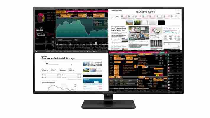 LG unveils 42.5-inch monitor that squeezes four displays in one huge panel
